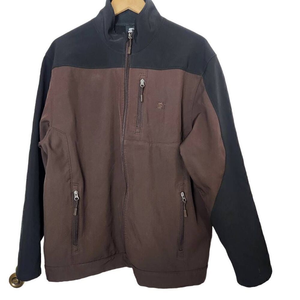 Starter Hombres two tone jacket brown black medium 3840